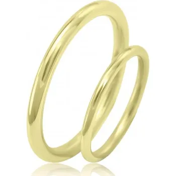 Prsten Zlaté minimalistické snubní prsteny Alays