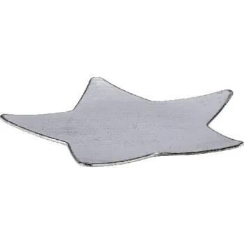 Vánoční dekorace Tác hvězda, stříbrní/černá, pr. 28cm (DOPRODEJ)|Ego Dekor