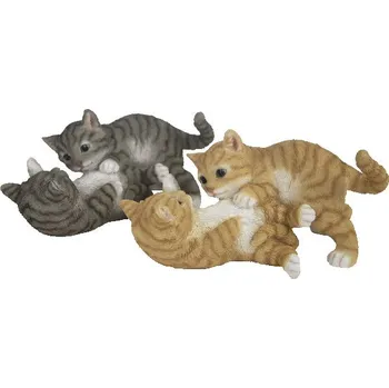 Zahradní dekorace Zvířátka a postavy OUTDOOR TRUE TO NATURE Hrající si koťata, š. 26,2 cm, balení obsahuje 2 ks! (DOPRODEJ)|Esschert Design
