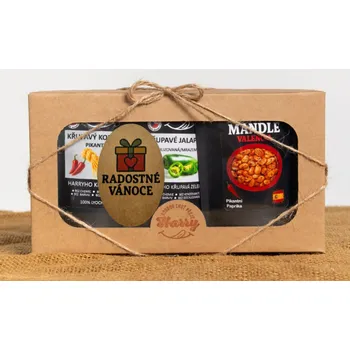 Dárková krabička Křupavý Pikantní MIX 3ks radostné vánoce dárek (Křupavý Pikantní MIX 3ks radostné vánoce dárek)