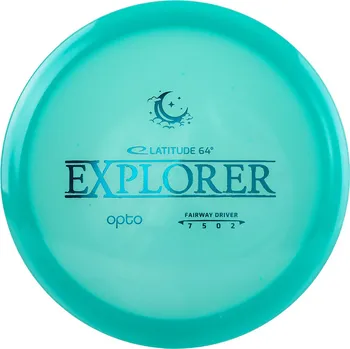 Disc golf Latitude 64° EXPLORER Opto Moonshine Barva: Tyrkysová, Váha: 174 g