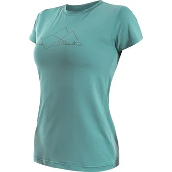 cyklistický dres Dámské triko kr.rukáv SENSOR COOLMAX TECH GEO MOUNTAINS mint M