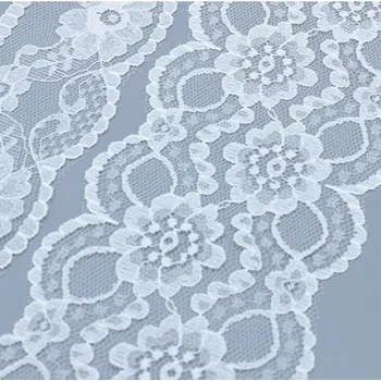 Svatební dekorace Krajka (72mm bílá) 9m