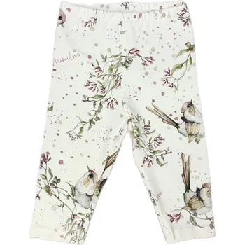 Dívčí legíny Mimilove Dětské legíny vel. 6-9 měsíců Golden Birds Rose