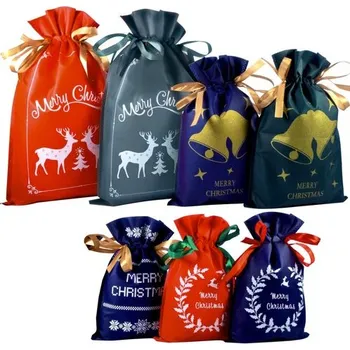 Svatební dekorace Vánoční dekorativní tašky - sada 8 ks