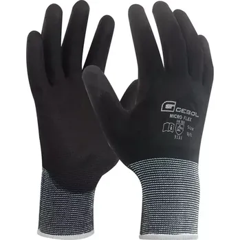 Pracovní rukavice GEBOL MICRO FLEX TOUCH Pracovní rukavice velikost 8 - blistr