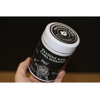 Káva Pražená káva v dárkové plechovce – Cuba Serrano Lavado 200 g (Káva v plechovce)