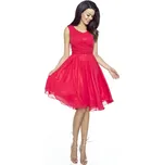 KARTES MODA šaty dámské KM227-1 šifónové 42 červená