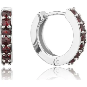 Řetízek Český Granát Stříbrné náušnice s granátem 13091445001