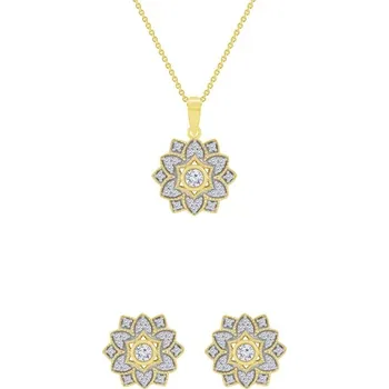 Prsten Diamantová sada šperků ze zlata Vilette