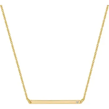 Náhrdelník Jemný zlatý náhrdelník s diamantem Dayna