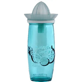 Sklenice Sklenice z recyklovaného skla s odšťavňovačem JUICE, 0,55 L, světle modrá (DOPRODEJ) (balení obsahuje 1ks)|Vidrios San Miguel|Recycled Glass