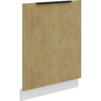 Kuchyňská skříňka LEMPERT Dvířka na myčku CREMONA WH 58 (713 x 596) - dub cremona / bílá