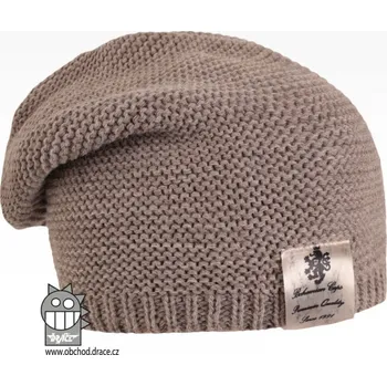 Čepice Pletená čepice Dráče - Colors 21, šedohnědá Barva: Hnědá, Velikost: 56-58
