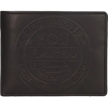 Peněženka Pánská kožená peněženka Lagen Elías - černá