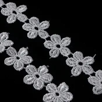 Svatební dekorace Vyšívaná krajka Daisy Flower 180cm