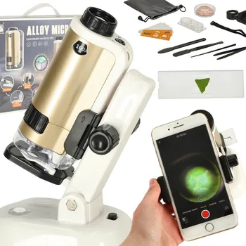 Výuková hračka Dětský mikroskop se stojanem a doplňky – objevte kouzlo vědy