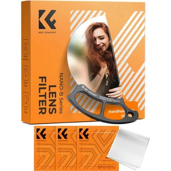 K&F 100MM Handheld refractive special effect filter with three vacuum cleaning cloths