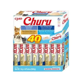 Pamlsek pro kočku Churu Cat BOX Tuna Variety 40x14g