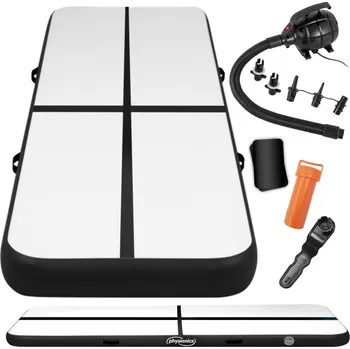 Gymnastika Physionics Airtrack nafukovací žíněnka, 6 m, černá