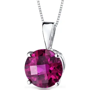 Přívěsek Zlatý přívěsek s okrouhlým rubínem Icy