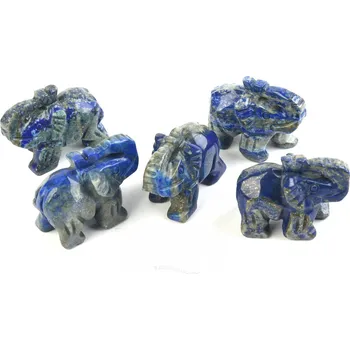 Přírodní kámen Slon pro štěstí lapis lazuli