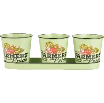 Květináč Květináč na byliny FARMERS PRIDE, set (DOPRODEJ)|Esschert Design