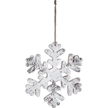 Bytová dekorace Závěs vločka, bílá, V|Ego Dekor