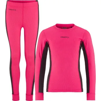 Dětské termoprádlo Set CRAFT CORE Dry Baselayer Junior růžová - 146/152