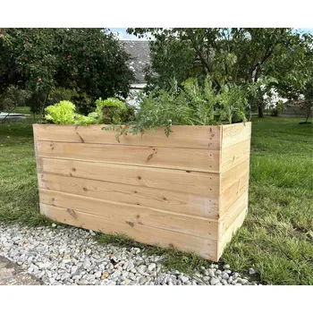 Vyvýšený záhon Vingo Dřevěný vyvýšený záhon Rozměry (cm): 120x80x20