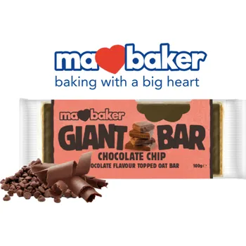 MaBaker Čoko obří ovesná tyčinka Čokoládové kousky 100 g