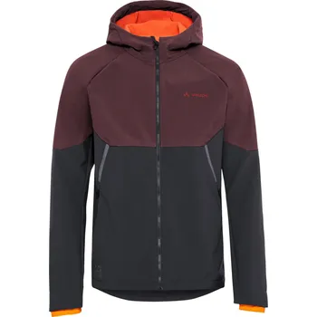 Cyklistická bunda VAUDE Cyklistická větruodolná bunda - QIMSA SOFTSHELL - bordó/černá L