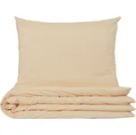 Povlečení DAMAŠEK mikro prodloužené STOLA pískové