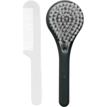 Koupání kojence Dětský hřeben a kartáč Luma - dark Grey