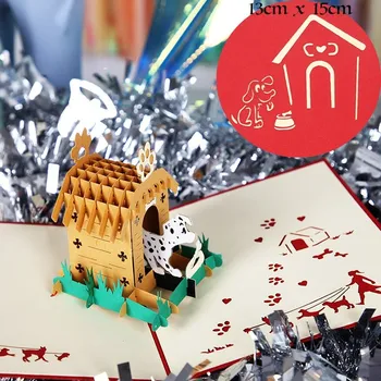 Svatební dekorace 3D přání (Pejsek)