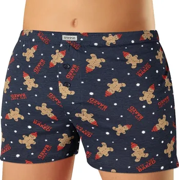 Trenýrky Andrie PS 5934 tmavě šedé pánské trenýrky Barva: šedá tmavá, Velikost: 3XL