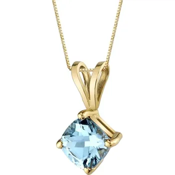 Šperk Akvamarínový přívěsek ze zlata Rafyna