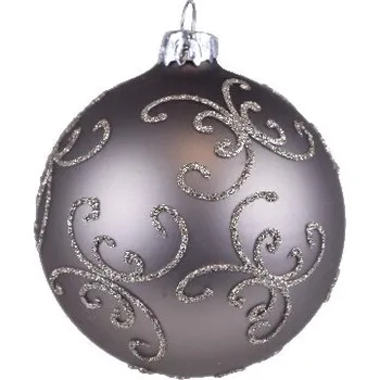 Vánoční ozdoba Ozdoba ornament, hnědá, box 4ks|Ego Dekor