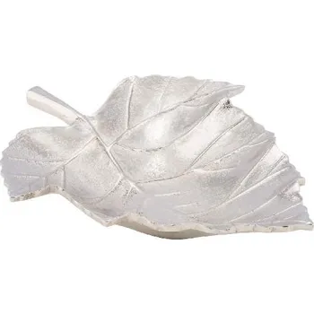 VZ 2021 Mísa list, stříbrná, 30x24x6cm (DOPRODEJ)|Ego Dekor