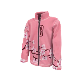 WAMU Fleecová mikina dětská SAKURY růžová vel. 116-122