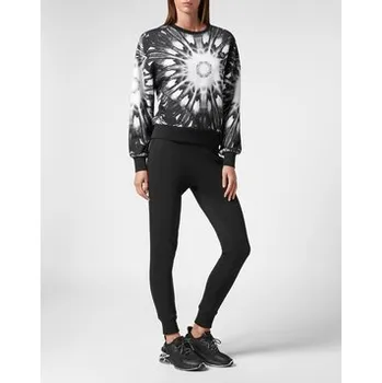 Pánské tričko Plein Sport S dlouhým rukávem 8241 Černá Regular Fit XS