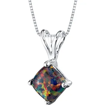 Přívěsek Zlatý přívěsek s černým cushion opálem Rafyna