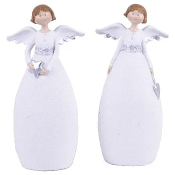 Vánoční dekorace Anděl baculka 16 x 4 x 7 cm, balení obsahuje 2 kusy!|Ego Dekor