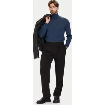 Pánský svetr BOSS Rolák Musso-P 50468262 Modrá Slim Fit M