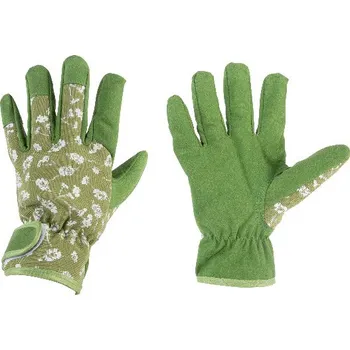Pracovní rukavice Rukavice zahradní/pracovní dámské potisk květy s ochranou, vel. S|Esschert Design