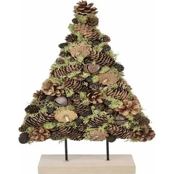 Bytová dekorace Strom na podstavci Šišky, hnědá, 28x59x8,5cm, ks|Ego Dekor