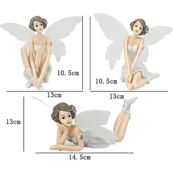 Svatební dekorace Víla Elf na dort - bílá 1ks