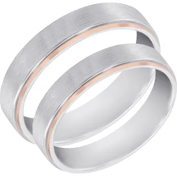 Prsten Snubní prsteny z kombinovaného zlata Mouline