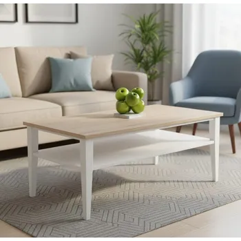 Konferenční stolek Bukový konferenční stolek ROMA White STL1 Rozměr stolu: 120x60 cm