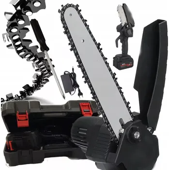 Ruční pilka Akumulátorová ruční mini pilka 8″ MDHL M677 + 21V baterie + praktický kufřík + příslušenství